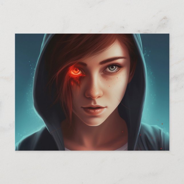 Superheros-Tochter-Postkarte Postkarte (Vorderseite)