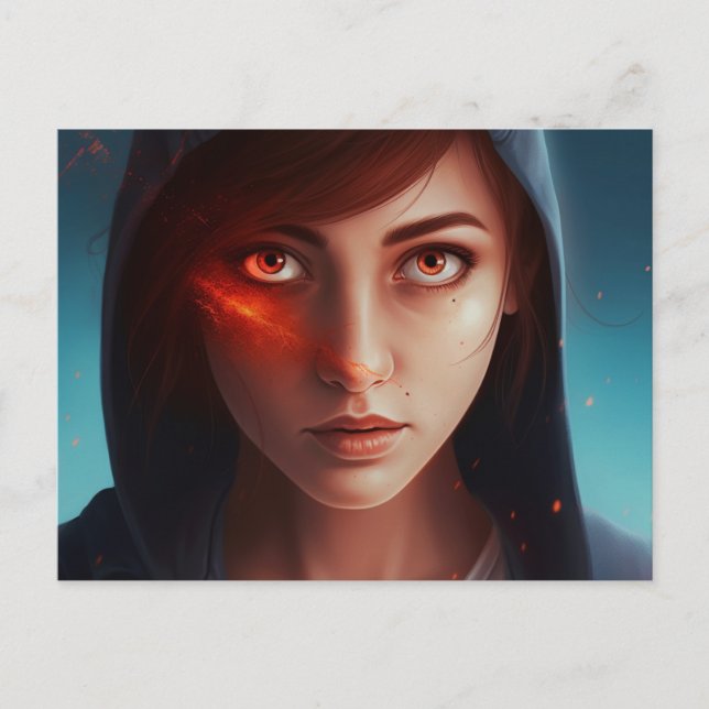 Superheros-Tochter-Postkarte Postkarte (Vorderseite)