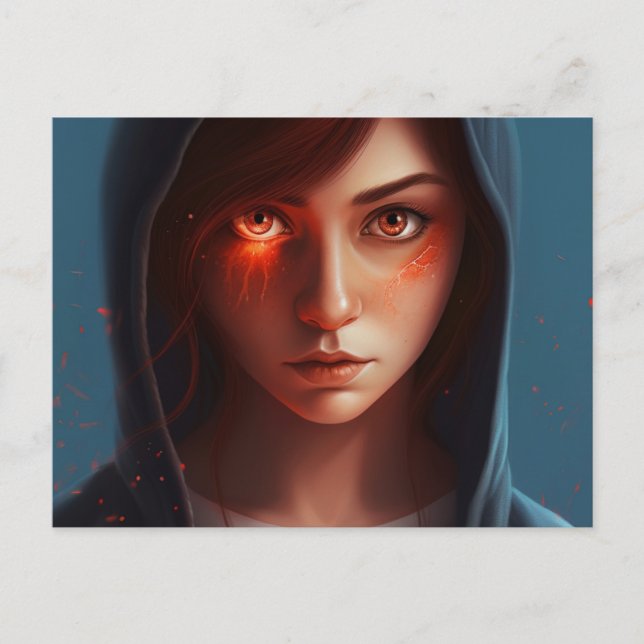 Superheros-Tochter-Postkarte Postkarte (Vorderseite)