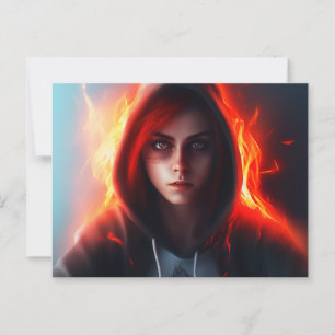 Superheros-Tochter-Postkarte Postkarte