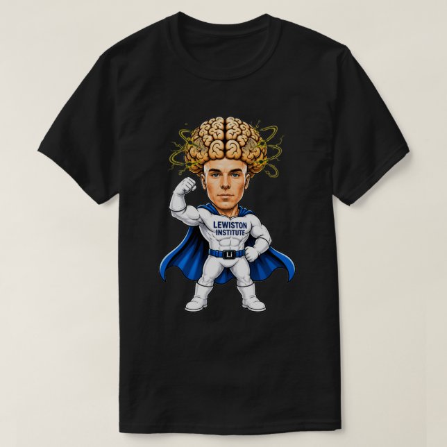 Superhirn Gehirn Kraft T-Shirt (Design vorne)