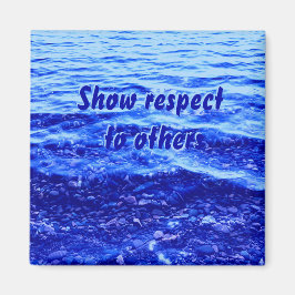 Superior Blue Reflection in Foto Magnet