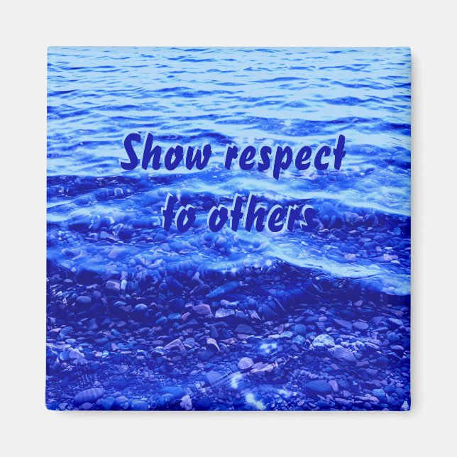 Superior Blue Reflection in Foto Magnet (Vorne)