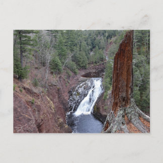 Superior Falls Michigans obere Halbinsel Postkarte