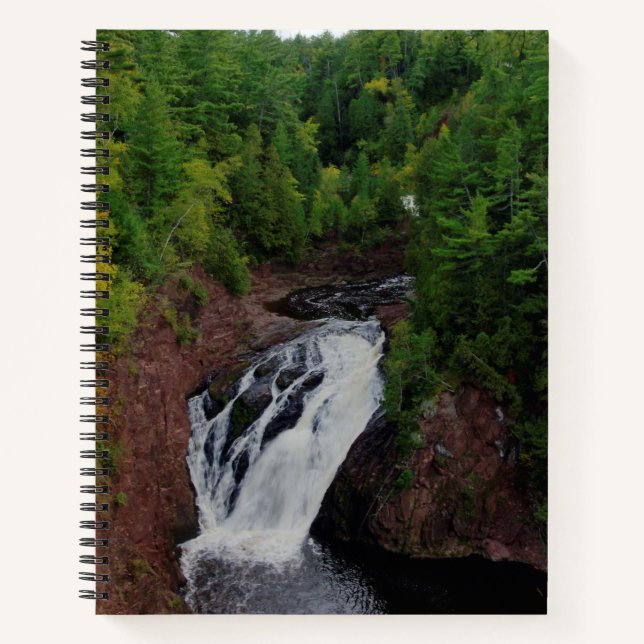 Superior Falls Notebook Notizbuch (Vorderseite)