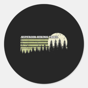 Superior Hiking Trail Outdoor Natur Wald Männer Fr Runder Aufkleber