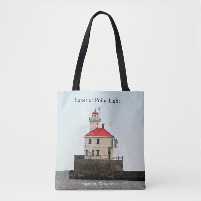 Superior Point Lighthouse auf der ganzen Tasche (Vorderseite)