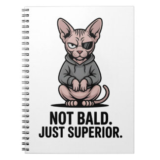 Superior Sphynx Cat Attitude Illustration Notizblock