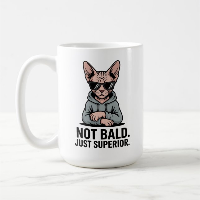Superior Sphynx Cat Sarcastic Attitude Art Kaffeetasse (Links)