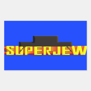 SuperJew Rechteckiger Aufkleber