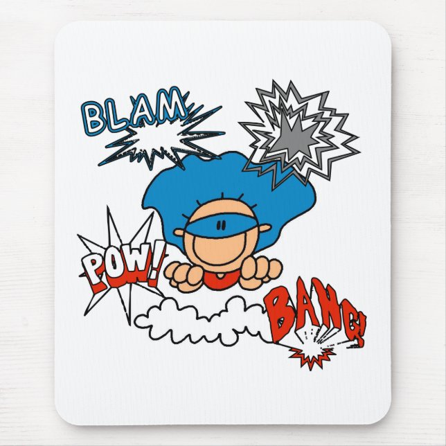 Superjunge Blam Knall-Kriegsgefangen Mousepad (Vorne)