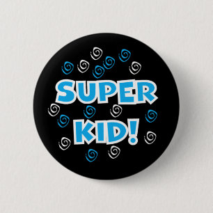 Superkinderblau Button