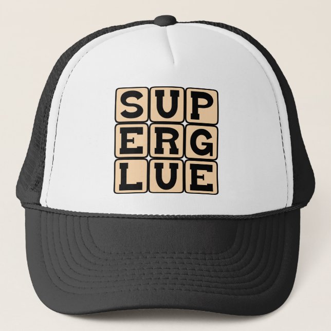 Superkleber, Wonder-Adhesive Truckerkappe (Vorderseite)