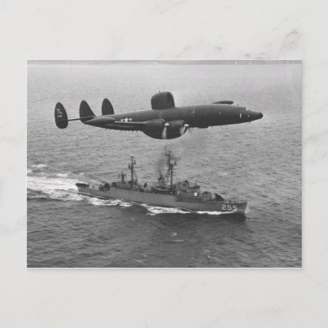 Superkonstellation Lockheeds WV-2 Postkarte (Vorderseite)