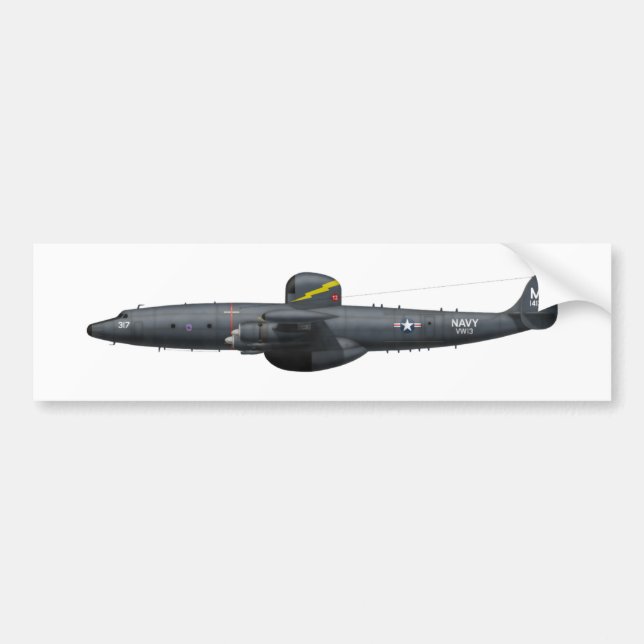 Superkonstellation WV Ec-121 VW-13 Autoaufkleber (Vorne)