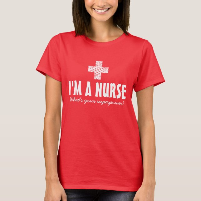 Superkrankenschwestert-shirt | niedliche T-Shirt (Vorderseite)