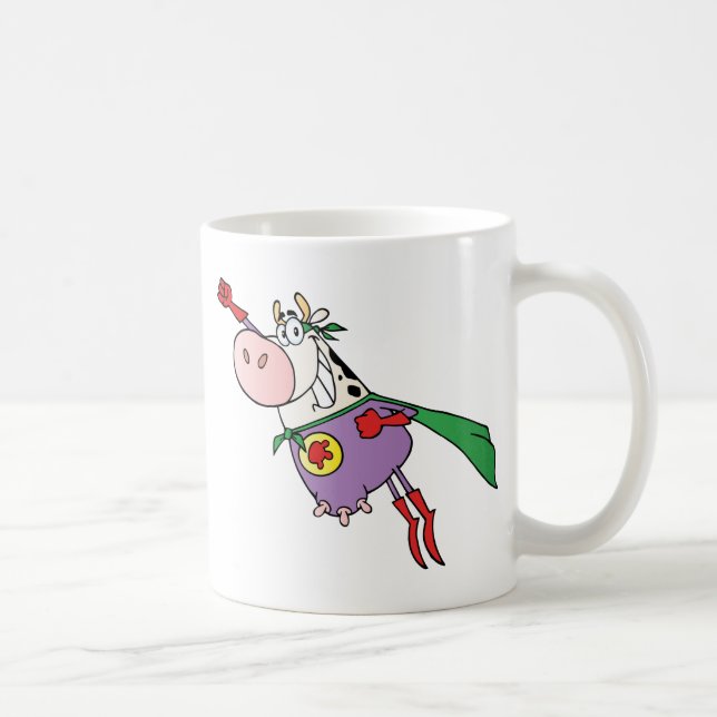Superkuh-Cartoon-Charakter Tasse (Rechts)