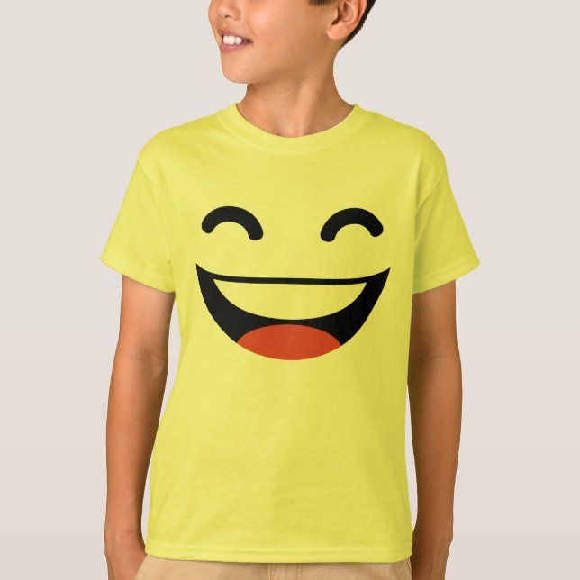 Superlächeln emoji T-Shirt (Vorderseite)