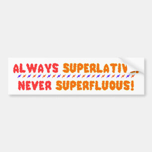 Superlative Autoaufkleber