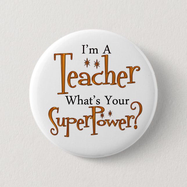 Superlehrer Button (Vorderseite)
