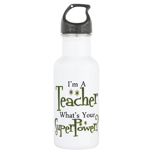 Superlehrer Trinkflasche (Vorderseite)
