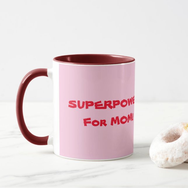 Supermacht für Mama Tasse (Mit Donut)