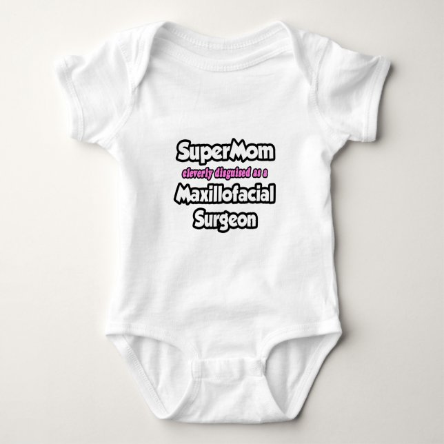 SuperMama.. Maxillofacial Chirurg Baby Strampler (Vorderseite)