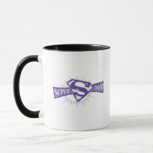 Supermamma-lila Sternexplosion Tasse