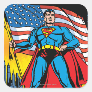 Superman #24 quadratischer aufkleber
