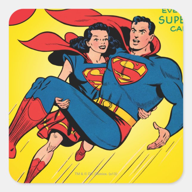 Superman #57 quadratischer aufkleber (Vorderseite)