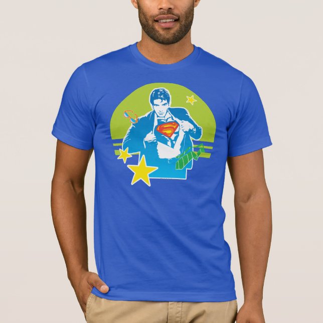 Superman 80's Style T-Shirt (Vorderseite)