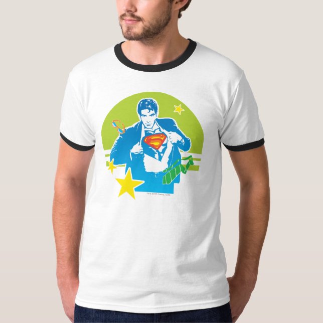 Superman 80's Style T-Shirt (Vorderseite)