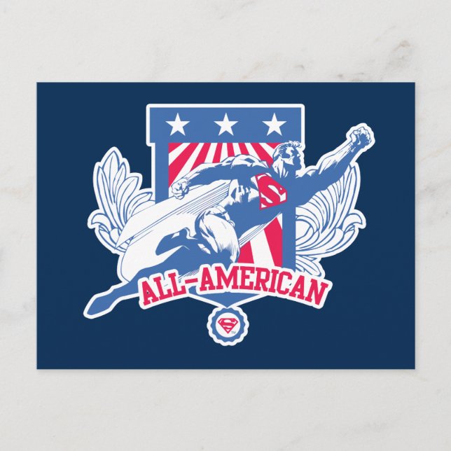 Superman All-American Postkarte (Vorderseite)