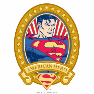 Superman American Hero Freistehende Fotoskulptur