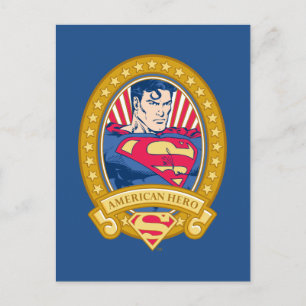 Superman American Hero Postkarte