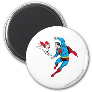 Superman and Krypto 2 Magnet