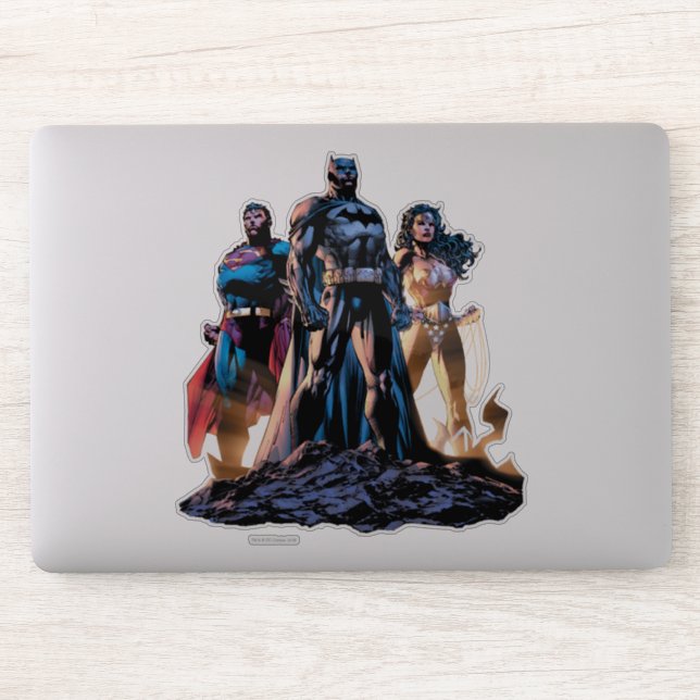 Superman, Batman & Wonder Woman Trinity Aufkleber (Computer)