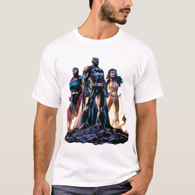 Superman, Batman & Wonder Woman Trinity T-Shirt (Vorderseite)