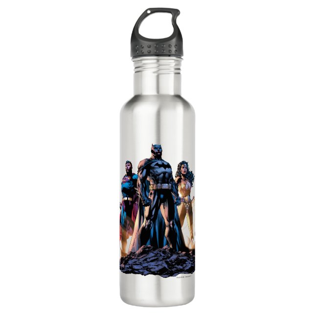 Superman, Batman & Wonder Woman Trinity Trinkflasche (Vorderseite)