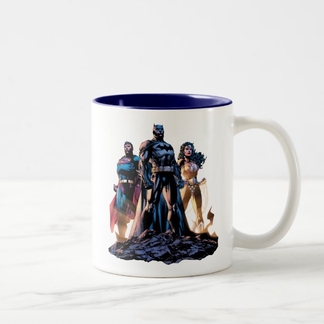 Superman, Batman & Wonder Woman Trinity Zweifarbige Tasse (Rechts)