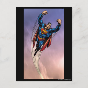 Superman beide Waffen erhöht Postkarte