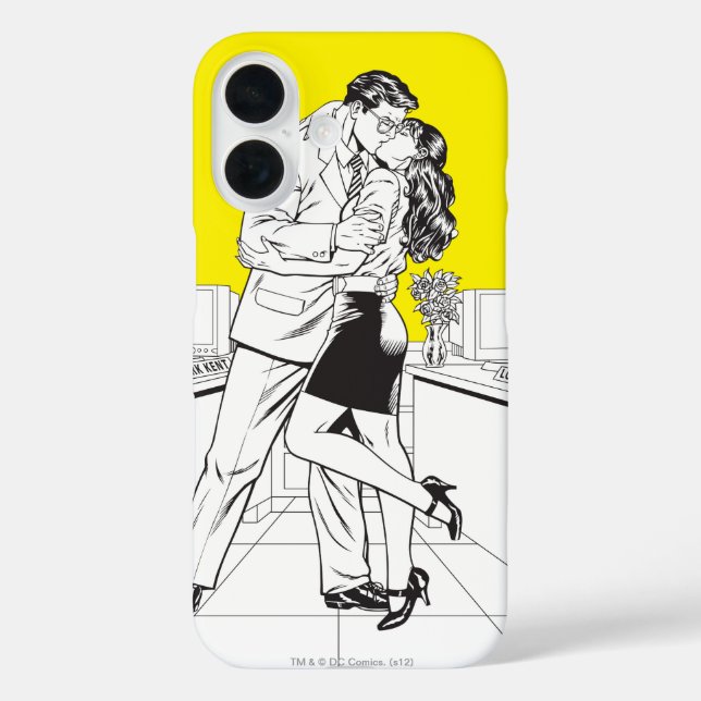 Superman Black and White 5 Case-Mate iPhone Hülle (Rückseite)