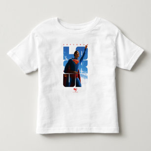 Superman Blick-nach-oben-Pose Kleinkind T-shirt