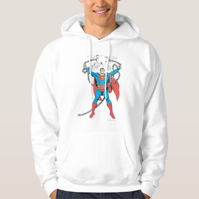 Superman Breaks Chains Hoodie (Vorderseite)