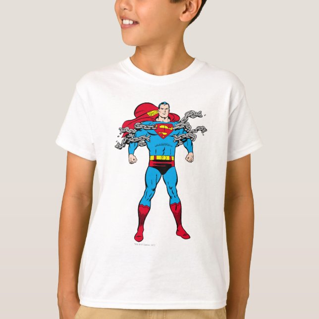 Superman Breaks Chains T-Shirt (Vorderseite)