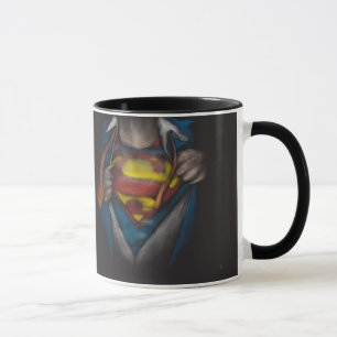 Superman   Brustkorbskizze eingefärbt Tasse