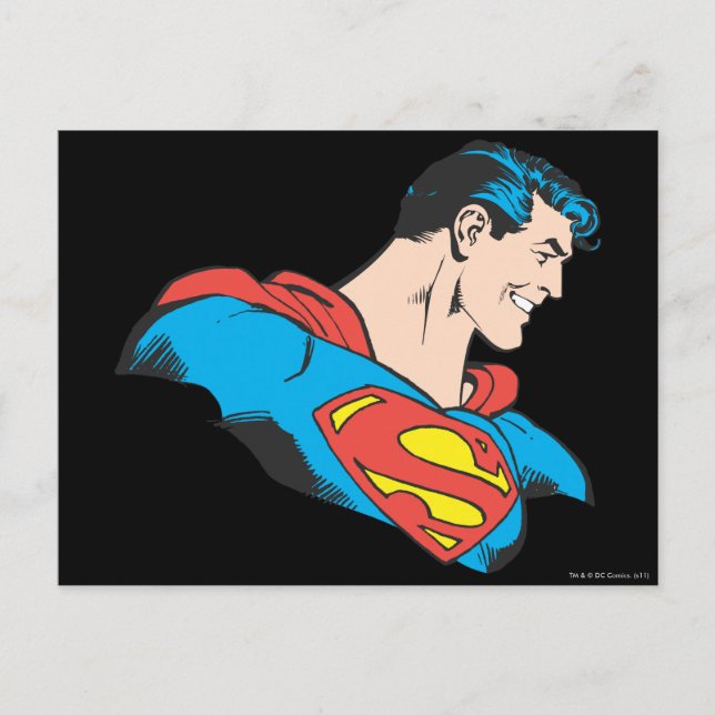 Superman Bust 4 Postkarte (Vorderseite)