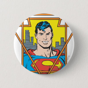 Superman Bust Button