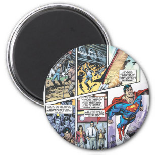 Superman Comic Panel - Clarks Herkunft 2 Magnet