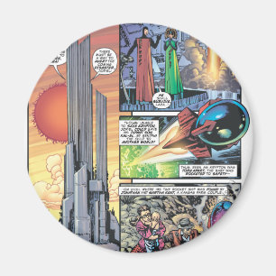 Superman Comic Panel - Clarks Herkunft Magnet